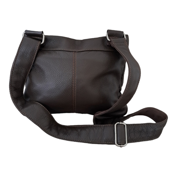 Danier leather shoulder bag crossbody bag adjustable strap 4 pockets - Picture 4 of 11